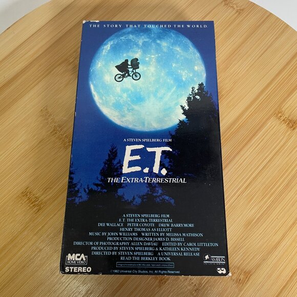 Vintage E.T. The Extra-Terrestrial VHS MCA Green Flap 1988 Video Cassette Ta - Picture 2 of 11